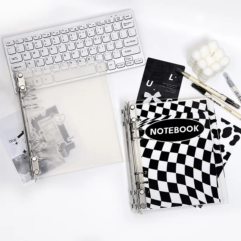 Custom Photo Book - A5 アクリルバインダー、DIY 取り外し可能なフォトアルバムバインダー、透明シェルルーズリーフ、6 穴アクリルアルバム Kpop バインダー
