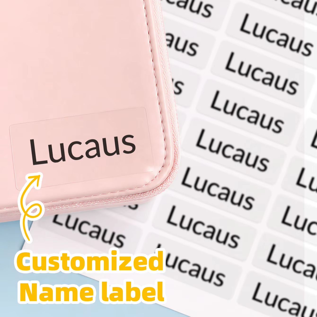 Personalized Name Box - 1-240個のカスタム名入りステッカー、スーツケース、フォルダー、クリップボード、鏡、自転車フレーム、キャンディバッグ、ギフトボックスラベル用