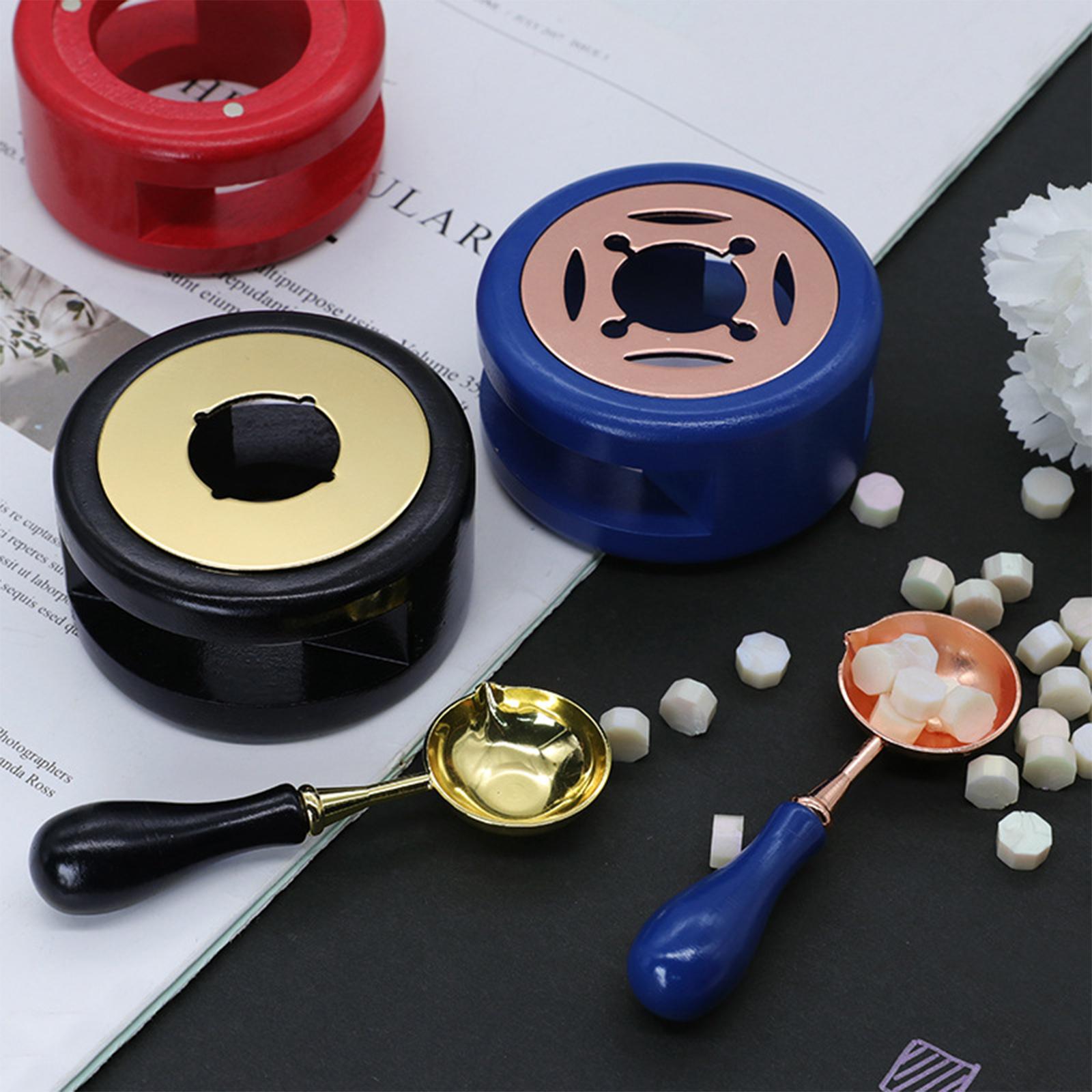 ワックスシールウォーマー銅製木材溶解炉キット、スプーンホルダ - Wax Seal Letter Kit のレビューと価格