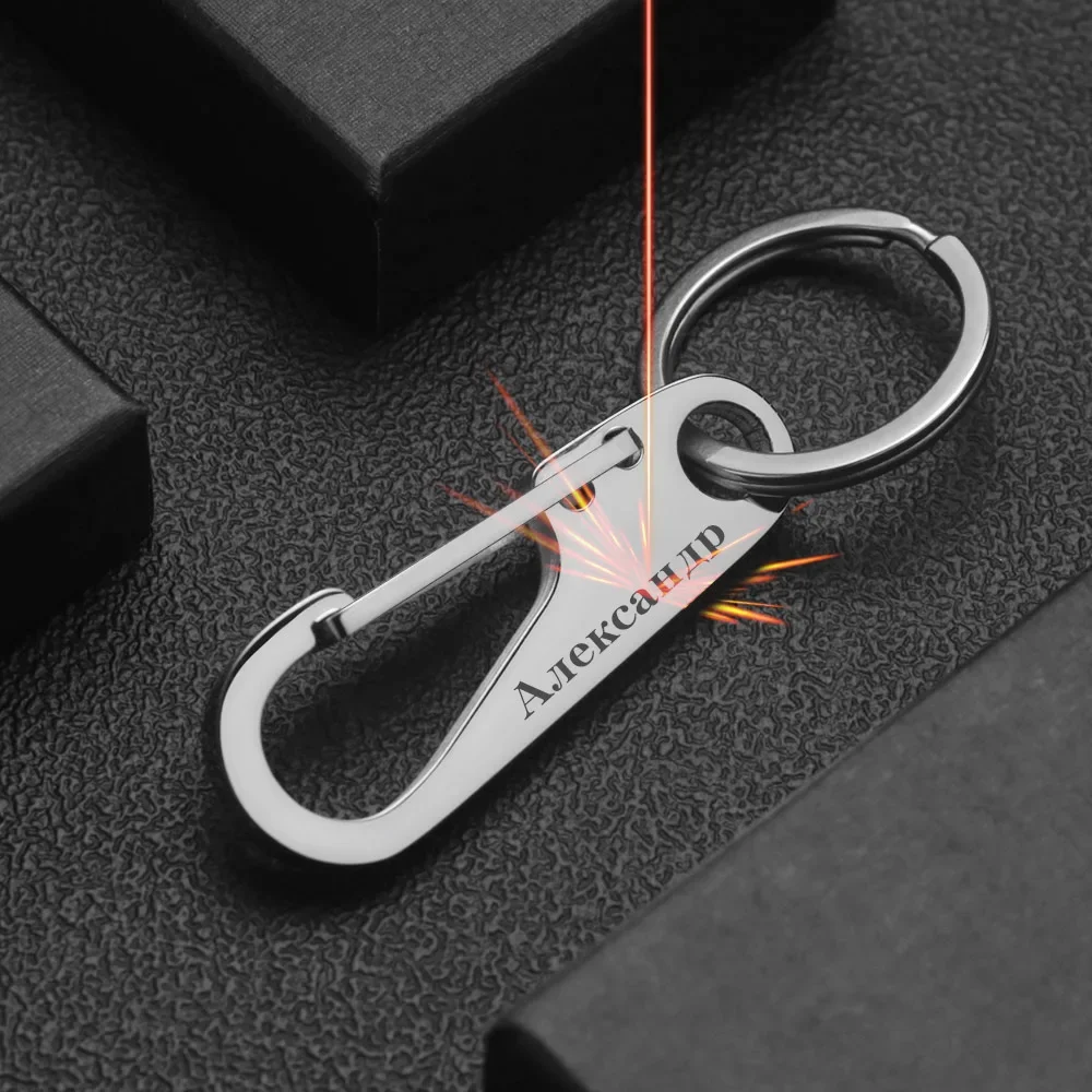 304 ステンレス鋼キーリングパーソナライズされた名前番号キ - Initial Ring Custom のレビューと価格