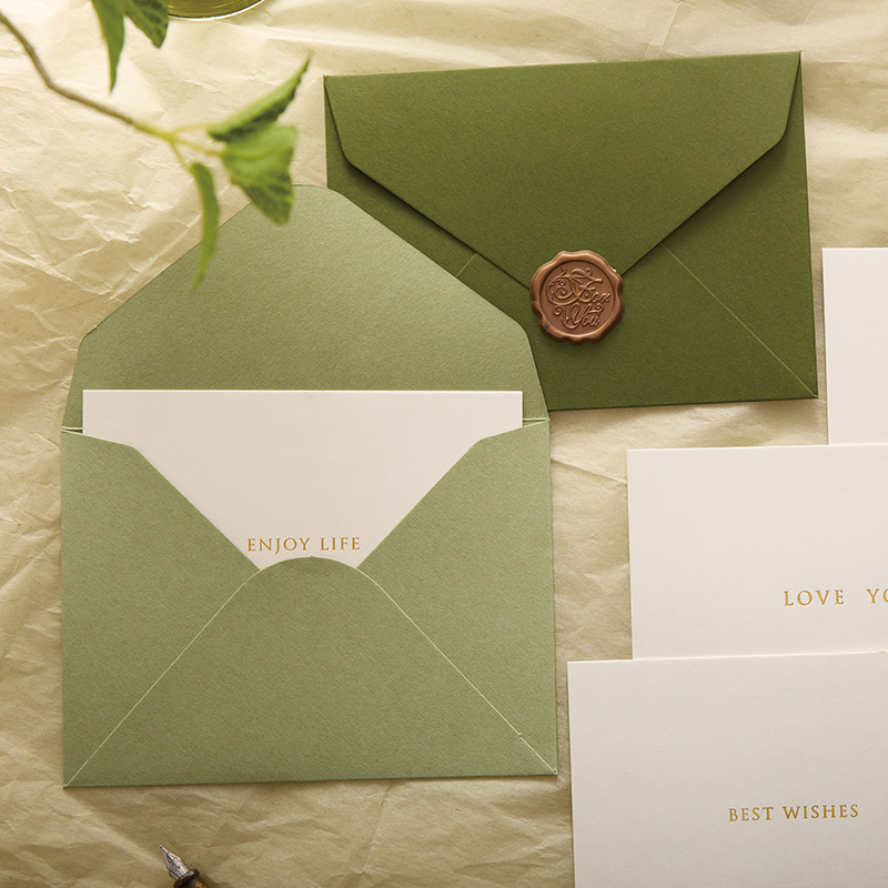 30 ピース/ロット 16 × 12 センチメートル緑の封筒 - Wax Seal Letter Kit のレビューと価格