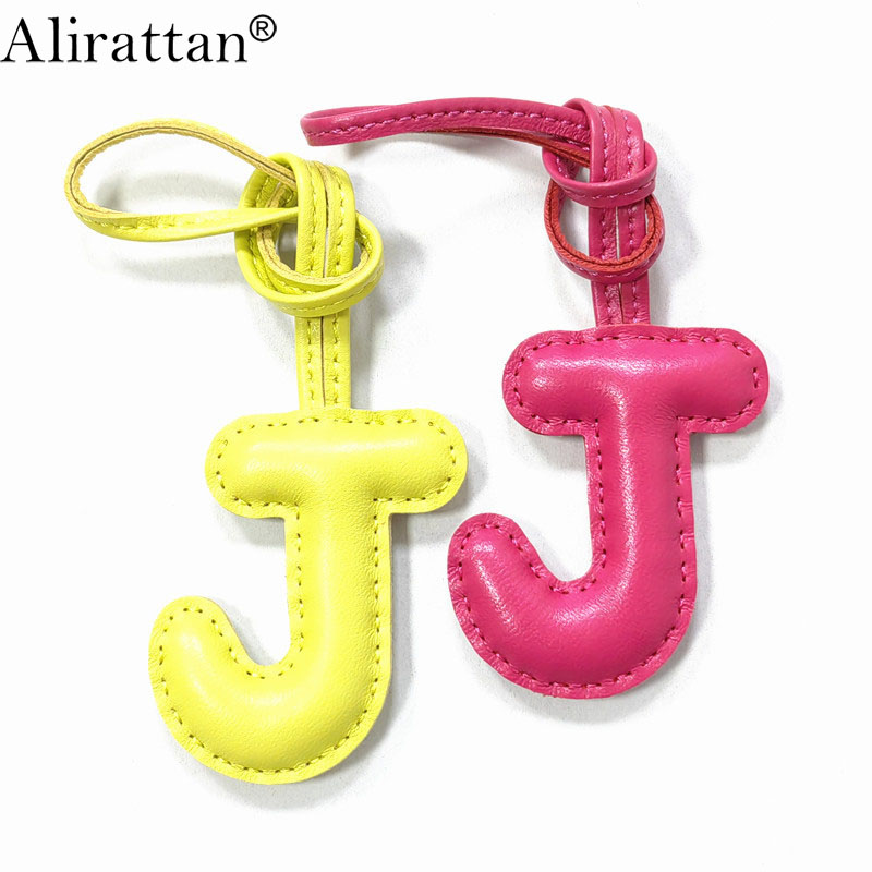 アリラタン 新トレンド 英語文字 J チャーム アクセサリー - Monogram Keychain Leather のレビューと価格
