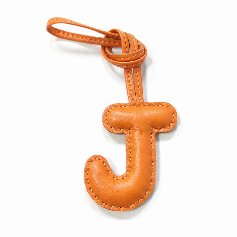 アリラタン 新トレンド 英語文字 J チャーム アクセサリー - Monogram Keychain Leather のレビューと価格