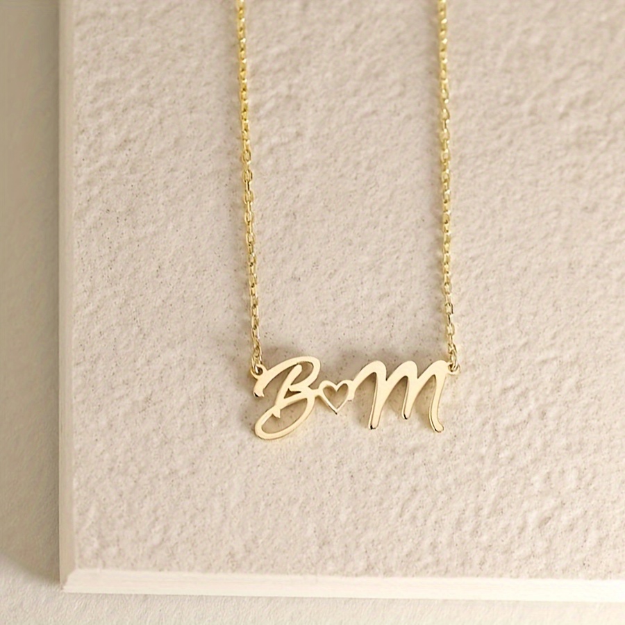 カスタムネームネックレス女性のための防水ステンレス鋼パーソナ - Name Necklace Custom のレビューと価格