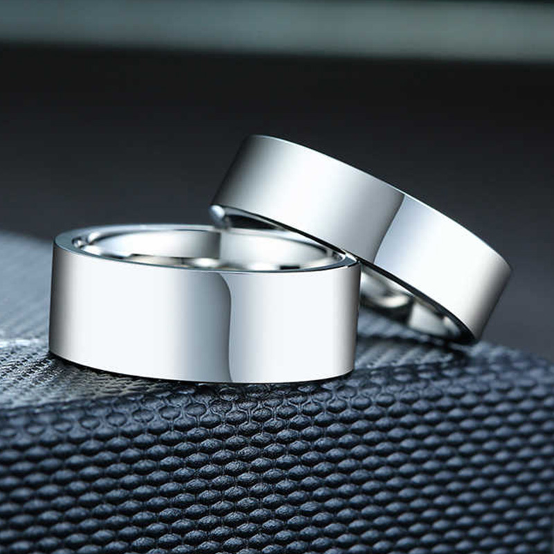3/4/6/8 ミリメートル幅ステンレス鋼リング高光沢のある - Initial Ring Custom のレビューと価格