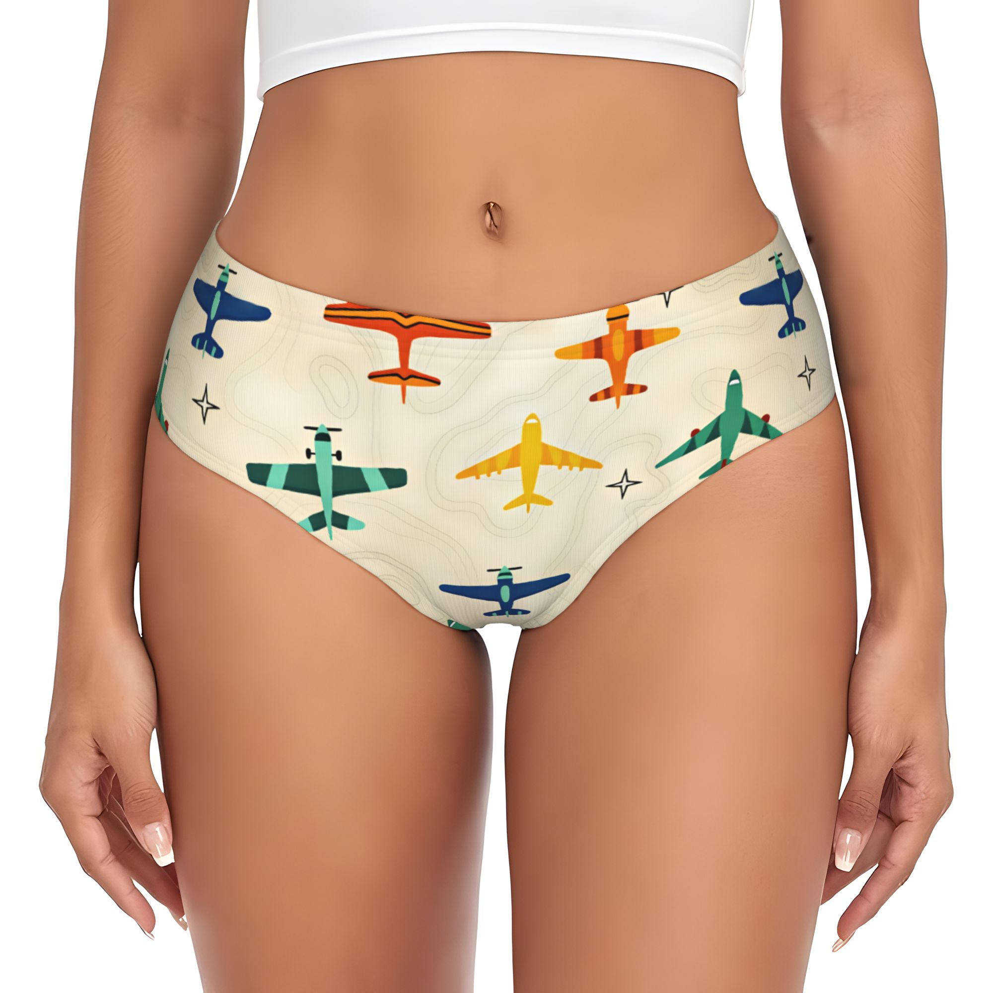 カスタム女性用航空地形図ラインコンパススターブリーフパンティ - Custom Star Map のレビューと価格