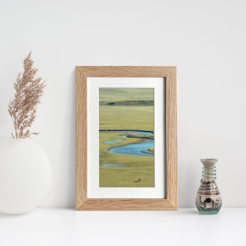 4x6インチ写真フレーム、無垢オーク材4x6インチ写真フレー - Engraved Wood Frame のレビューと価格