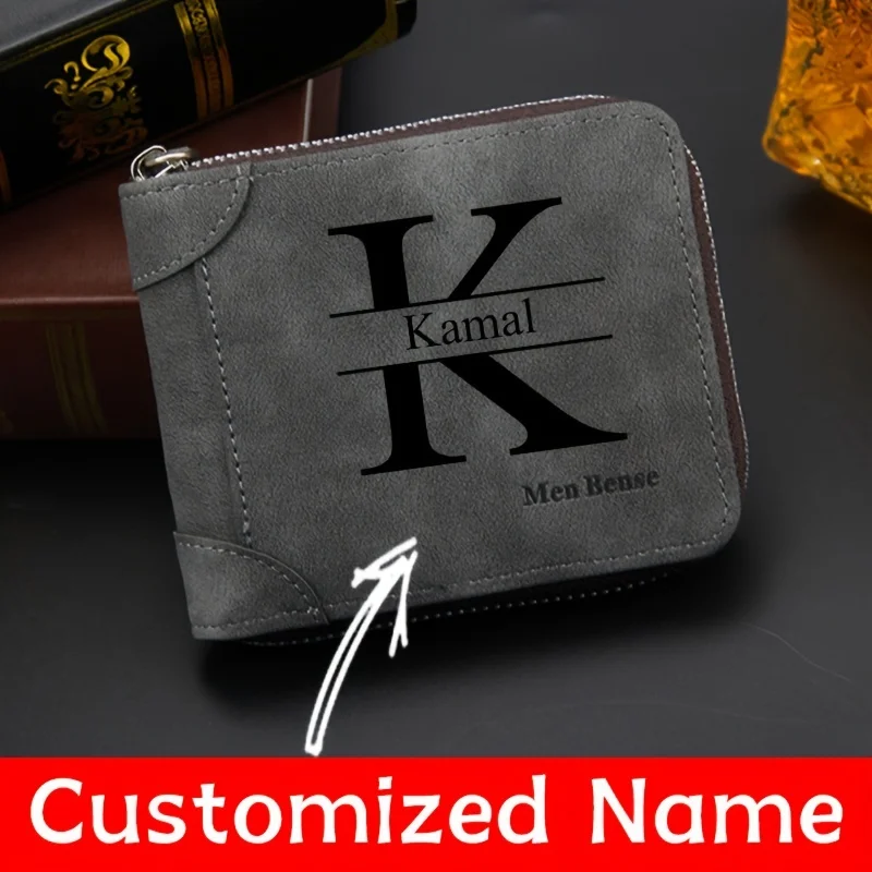 カスタマイズされた名前入りメンズ財布ファッションフロスト加工 - Personalized Name Box のレビューと価格