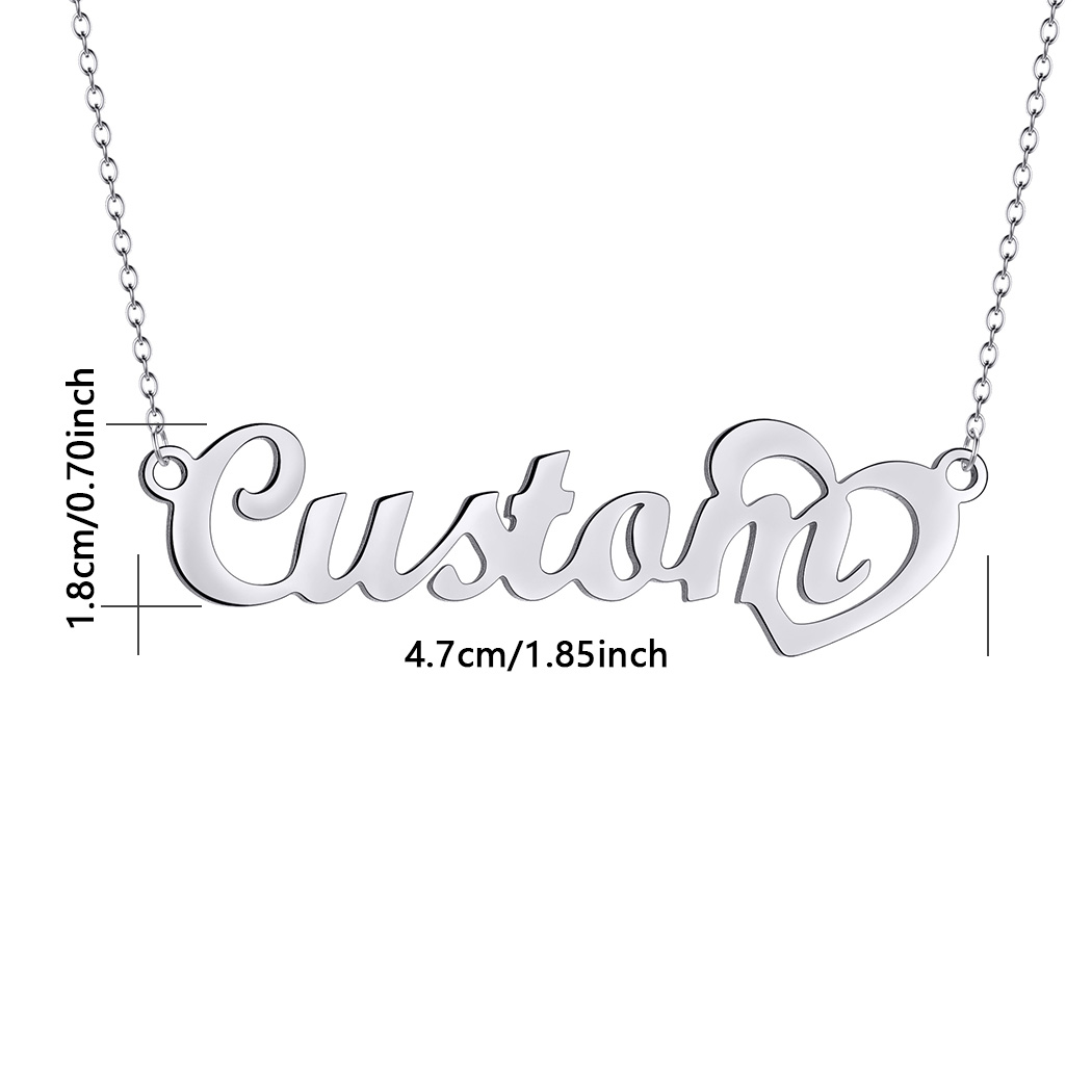 女性のためのカスタマイズ可能な名前のネックレス,数字の付いた - Name Necklace Custom のレビューと価格