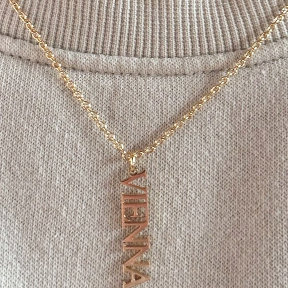 カスタム複数名ネックレス ステンレス製 ミニマリストジュエリ - Birth Flower Necklace のレビューと価格