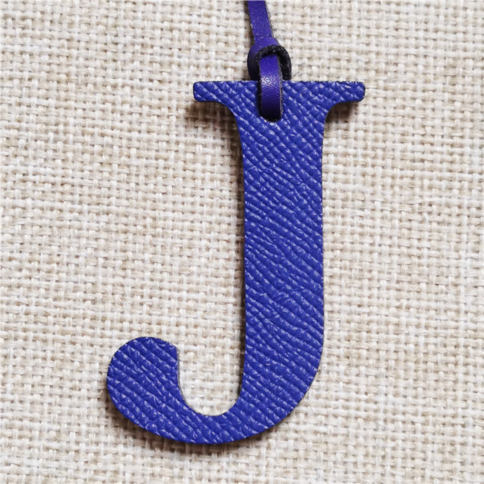英語の文字H I J K L M N アルファベット 牛革P - Monogram Keychain Leather のレビューと価格