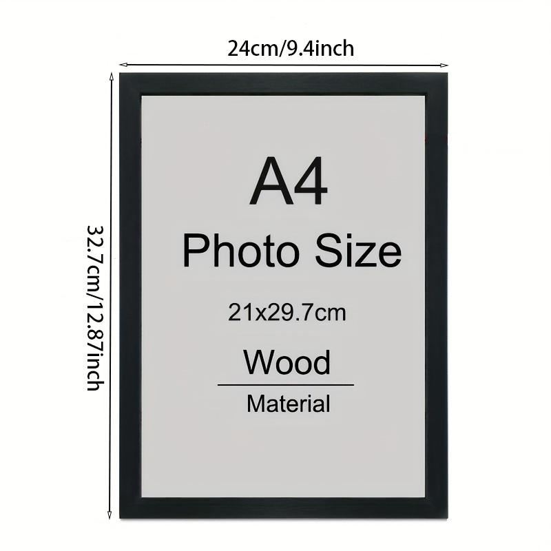 3 個の木製フォトフレーム写真壁用 A4 写真フレームスタン - Engraved Wood Frame のレビューと価格
