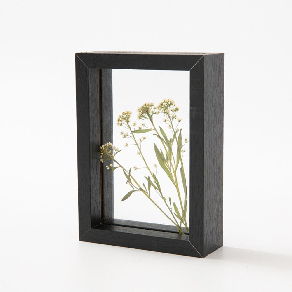 木製ガラス葉標本フレーム透明両面写真表示フレーム厚い紙カット - Engraved Wood Frame のレビューと価格
