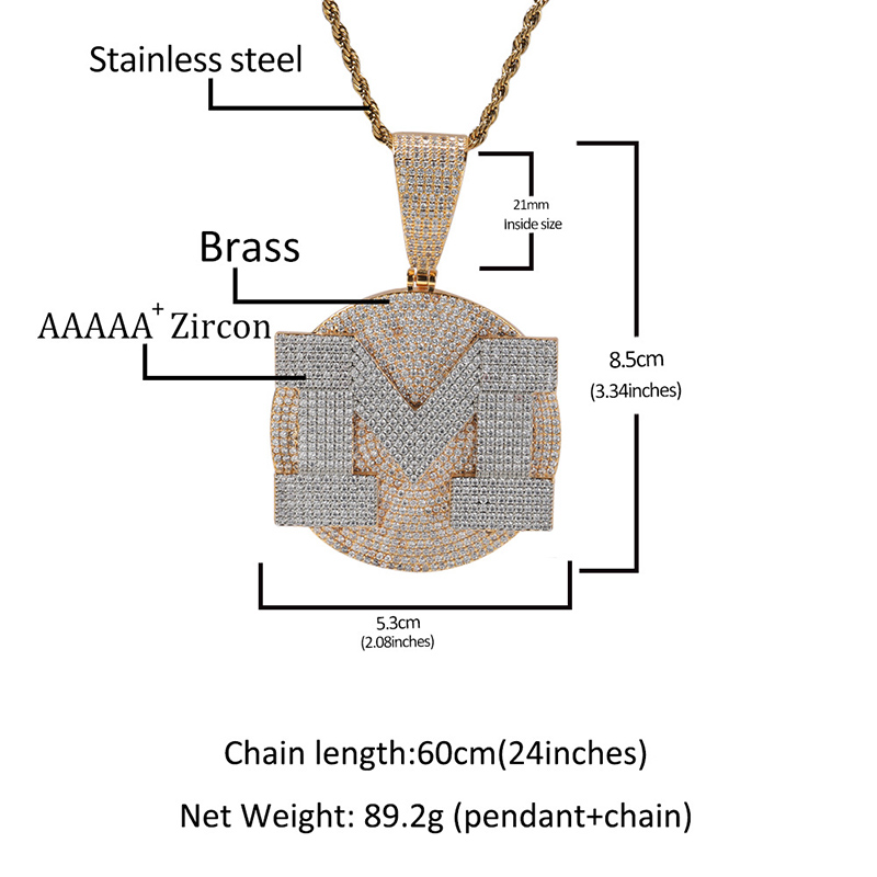 男性のためのカスタマイズ可能なラウンドペンダント付きネックレ - Name Necklace Custom のレビューと価格