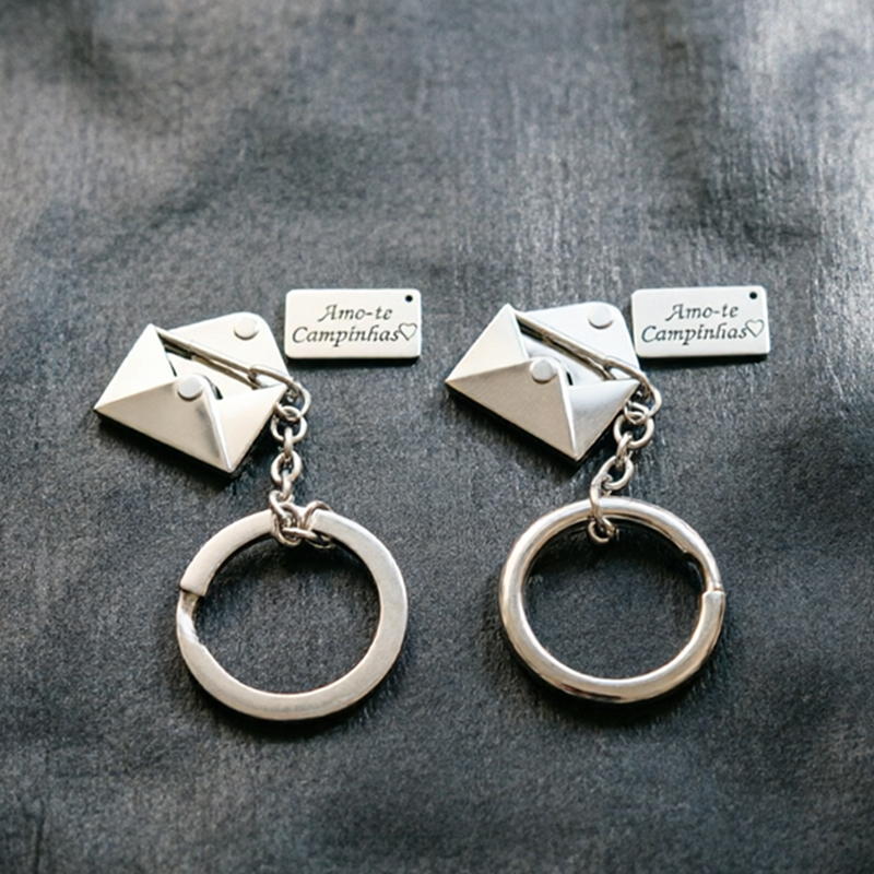封筒を開けることができるカスタムキーホルダー llavero - Initial Ring Custom のレビューと価格
