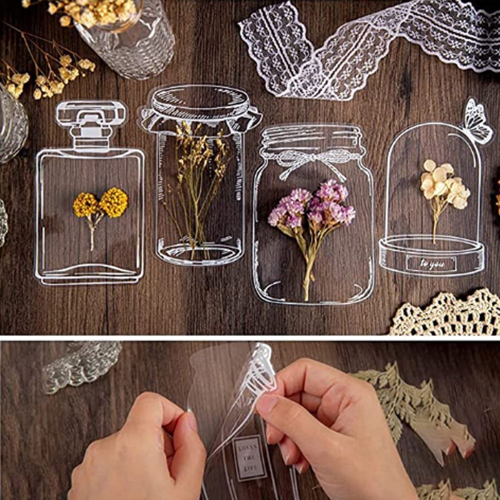 透明なドライフラワーブックマーク,30個,DIY,ウィッシュ - Dried Flower Bookmark のレビューと価格