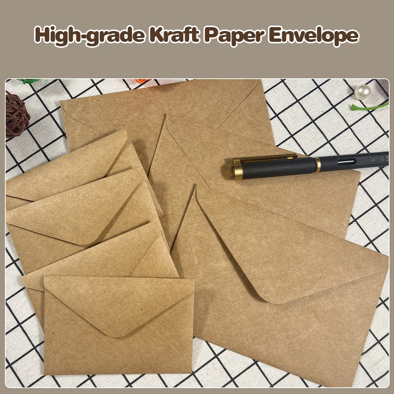 50 個クラフト茶色の紙封筒 108 × 158 ミリメート - Wax Seal Letter Kit のレビューと価格