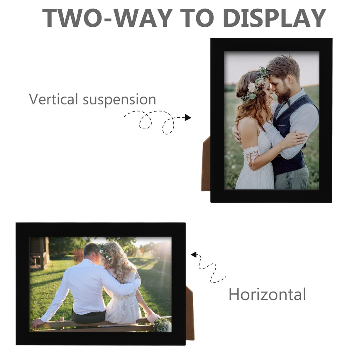 2個セット 8x12インチ ブラック 証明書写真フレーム A - Engraved Wood Frame のレビューと価格